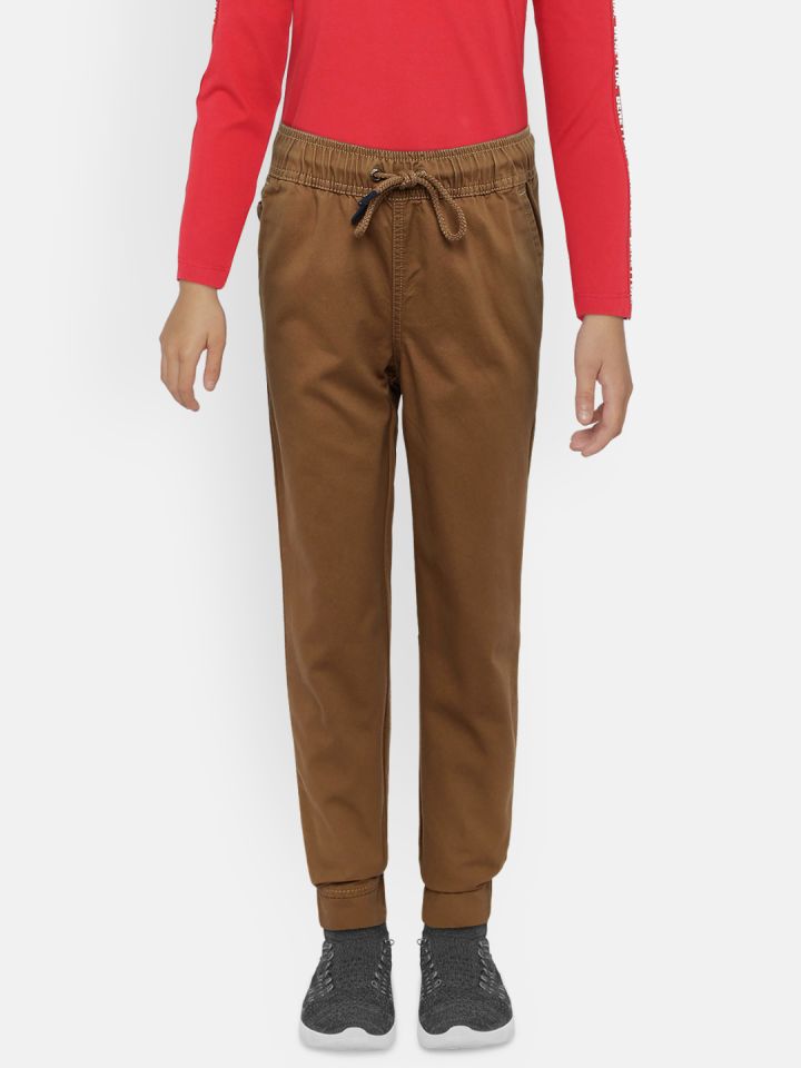 Boys on sale tan joggers