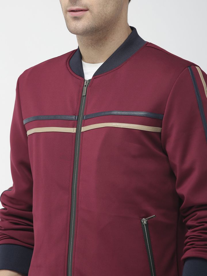 Mens burgundy adidas jacket hotsell
