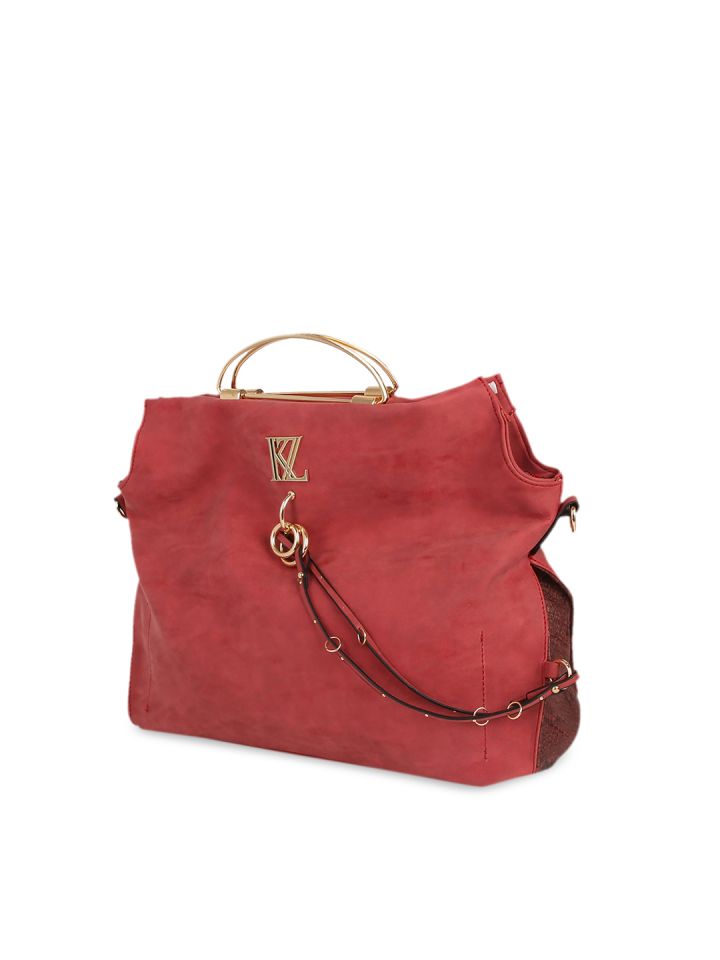 Buy Kazo Red Solid Handbag - Handbags for Women 9299651 | Myntra