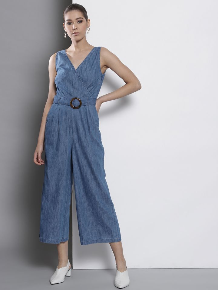 chambray culotte jumpsuit