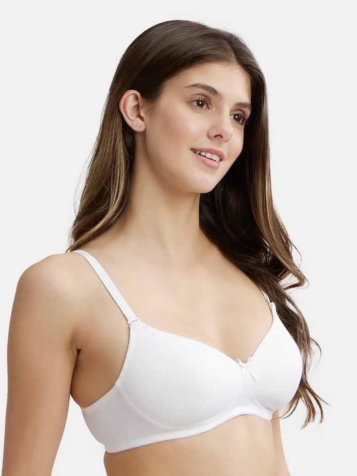 Buy Jockey Seamless Nonwired Non Padded Trendy Bra-White at Rs.389 online