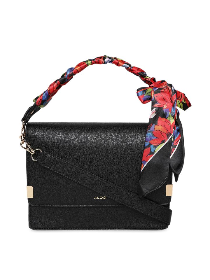 ALDO Black Solid Handheld Bag
