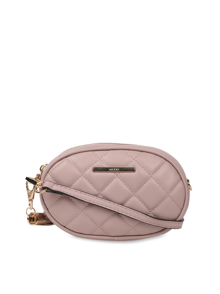 beige sling bag