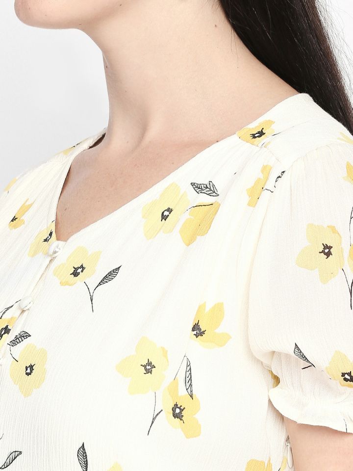 pantaloons yellow dress