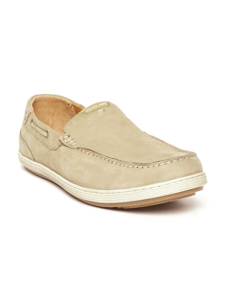 Buy Woodland Men Khaki Nubuck Driving Shoes Casual Shoes for Men