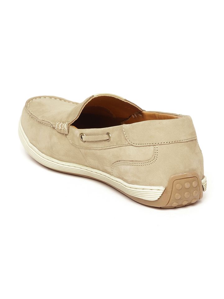 Buy Woodland Men Khaki Nubuck Driving 