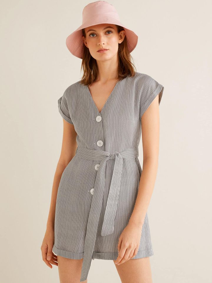 mango grey jumpsuit