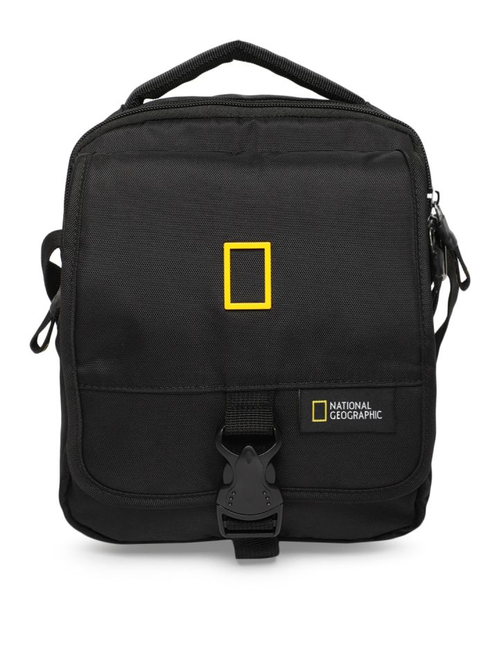 National Geographic Unisex Black Solid Messenger Bag