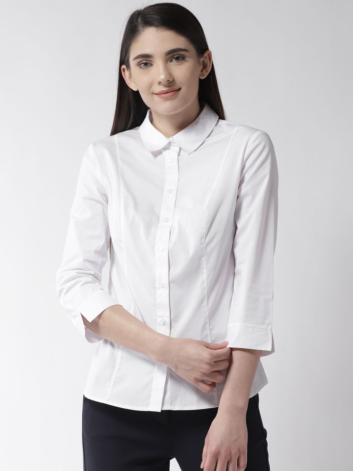 white formal shirt for womens