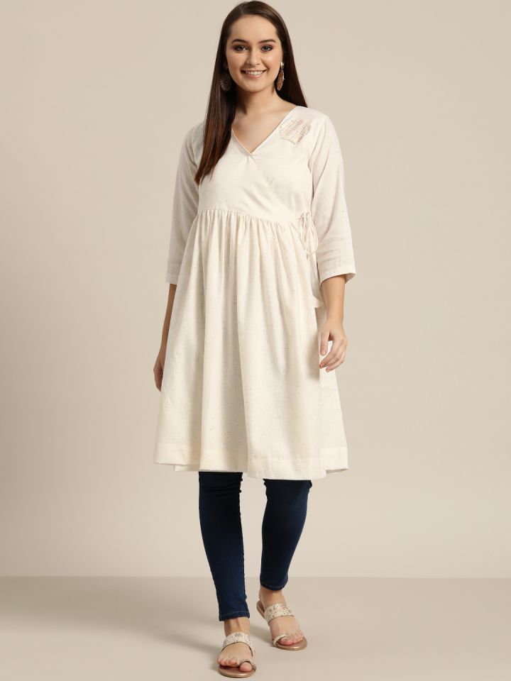 Sangria best sale white anarkali