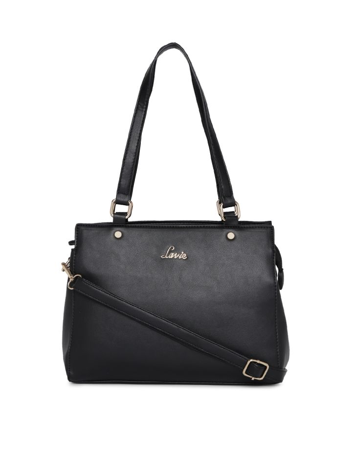 Buy Lavie Black Solid Shoulder Bag Handbags for Women 9373889