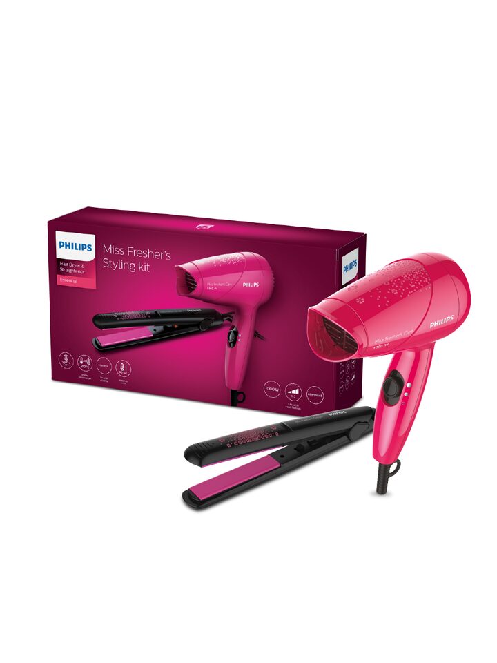 Buy Philips HP8643/46 Miss Fresher's Straightener & Hairdryer Styling Kit -  Hair Appliance for Women 9375035 | Myntra
