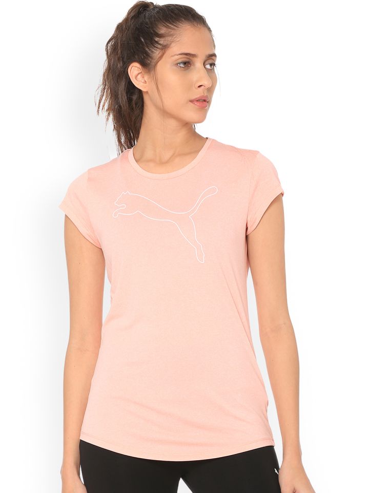 Puma active outlet logo heather tee