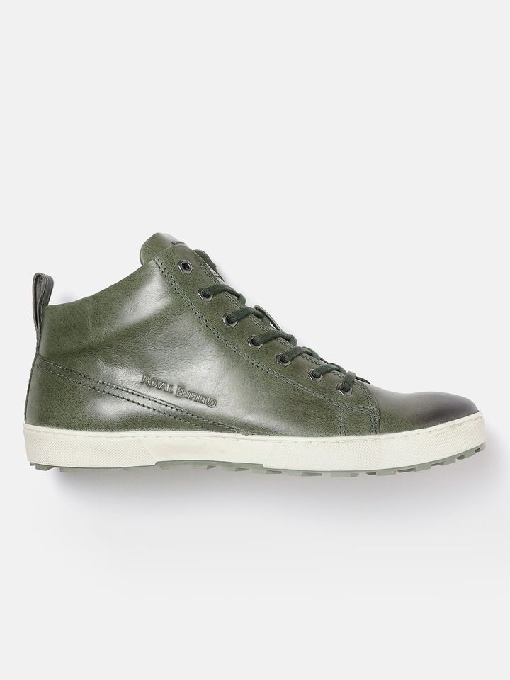 Royal enfield olive green shoes clearance