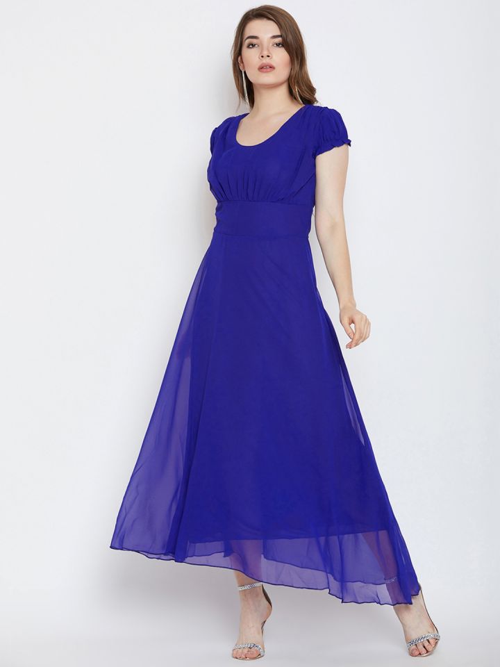coral blue dress