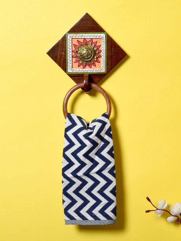 Buy Unravel India Multicoloured Wooden Kitchen Towel Holder Kitchen Storage For Unisex 9407249 Myntra