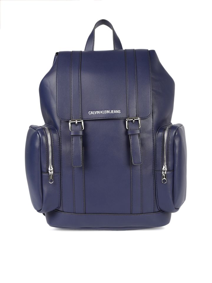 calvin klein backpack navy blue