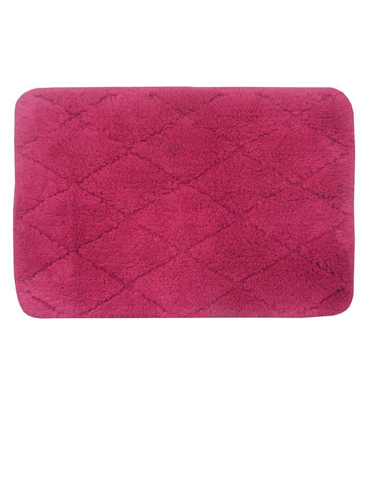 Buy Bianca Burgundy Cotton Anti Skid Bath Rug Bath Rugs For Unisex 9408589 Myntra