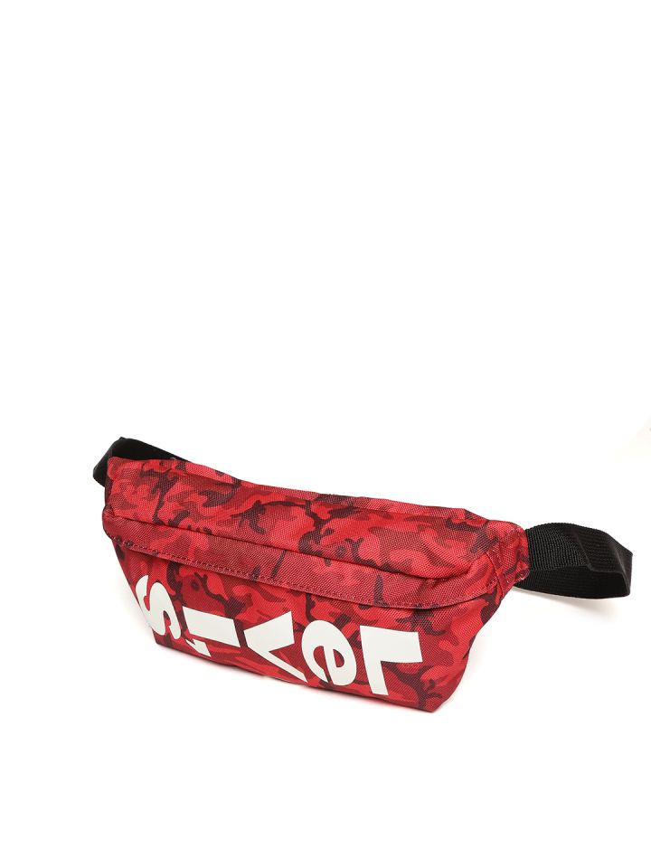 Buy Levis Unisex Red Printed Fanny Pack Waist Pouch for Unisex
