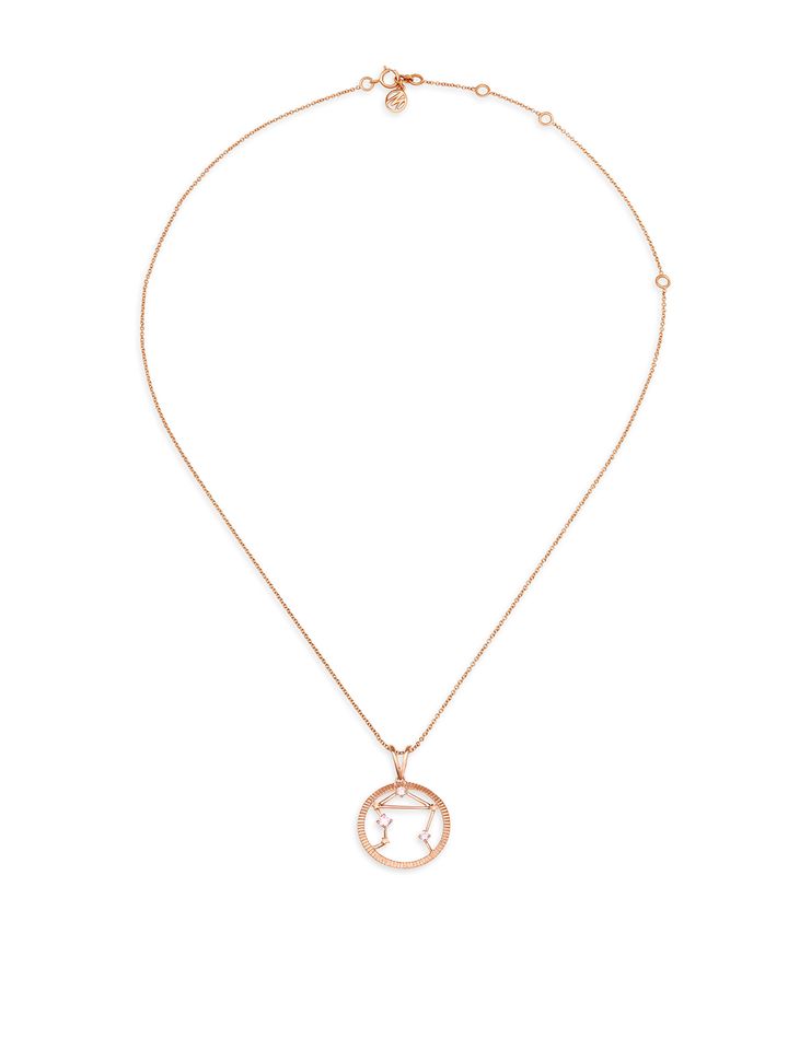 By Tanishq Libra 14KT Rose Gold Pendant 