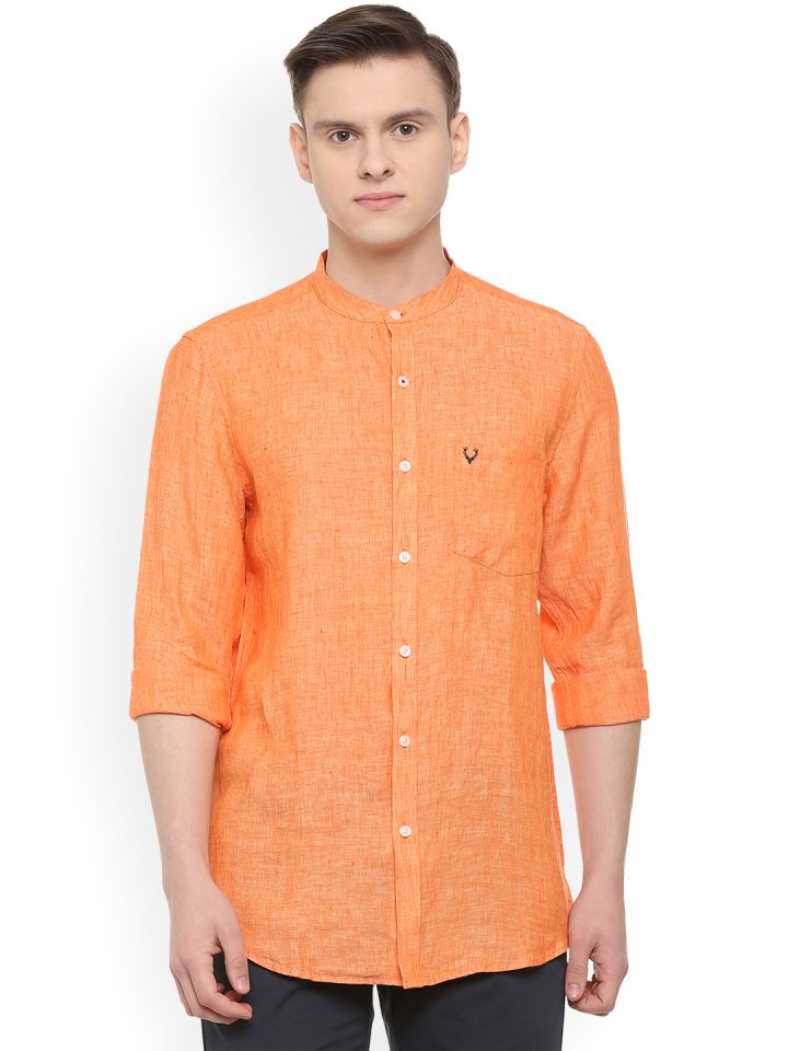 Allen solly best sale linen shirt