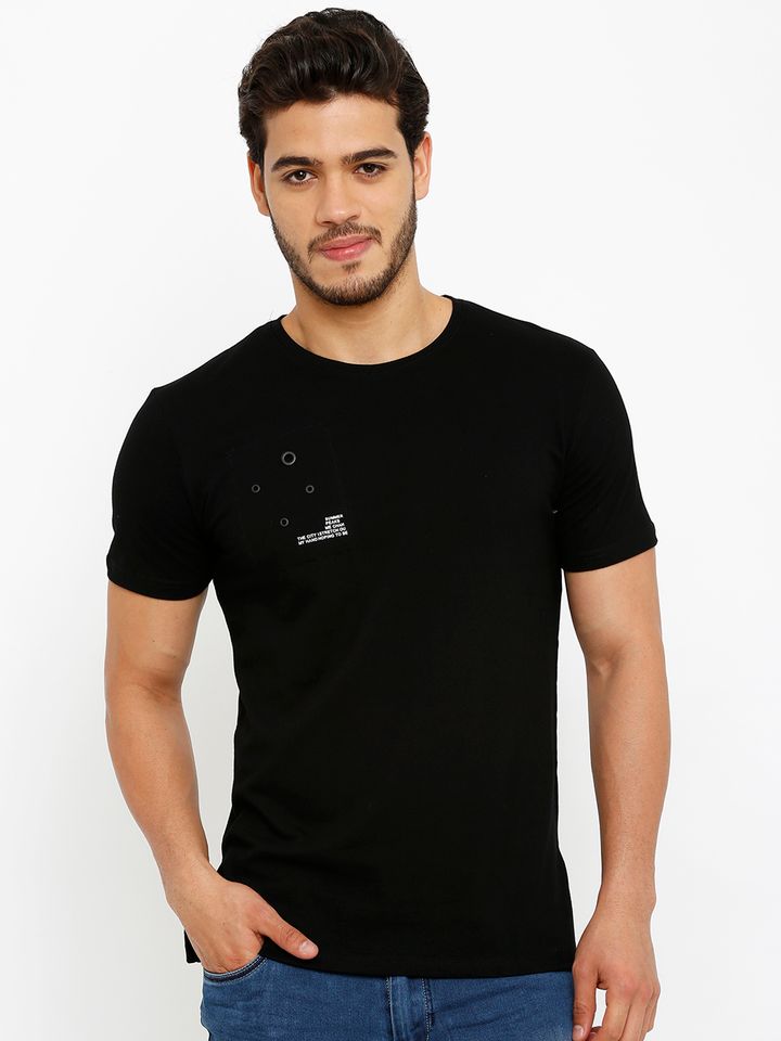 Buy Rex Straut Jeans Men Black Solid 