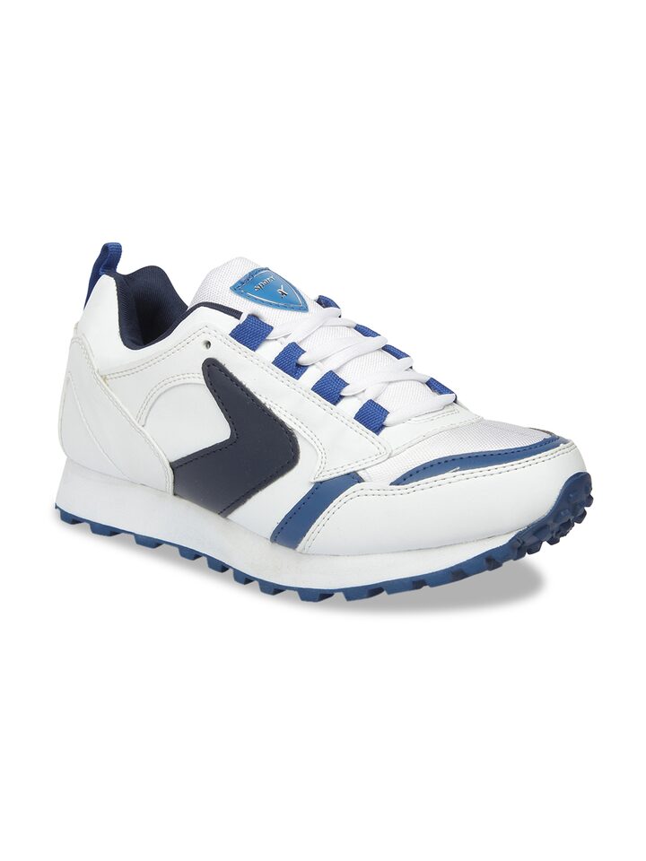 Sparx Men White \u0026 Blue Running Shoes 