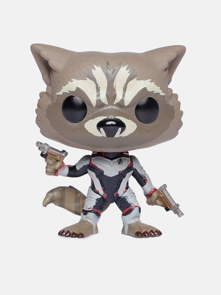 Entertainment Store Avengers Endgame Rocket Racoon In Team Suit Funko Pop Bobble Head