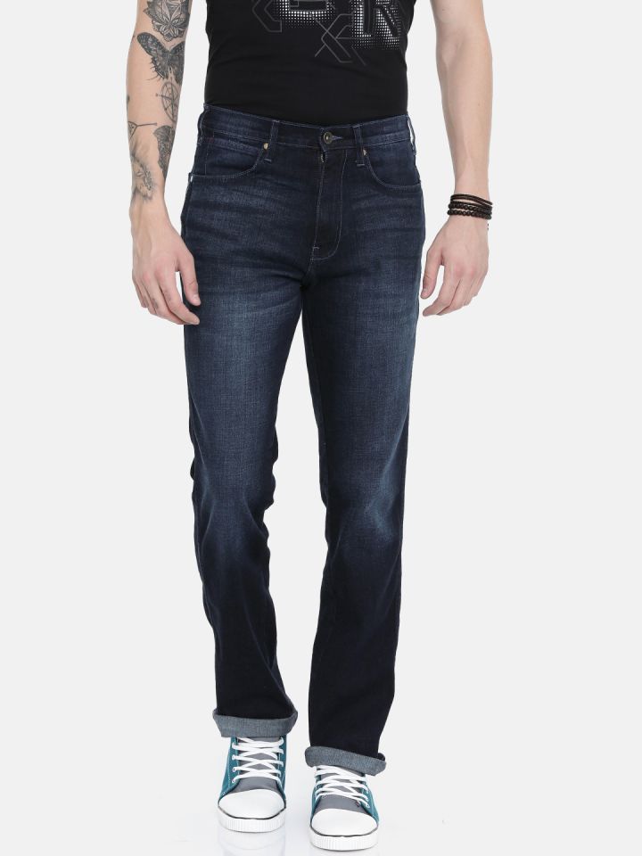 relaxed fit mid rise jeans