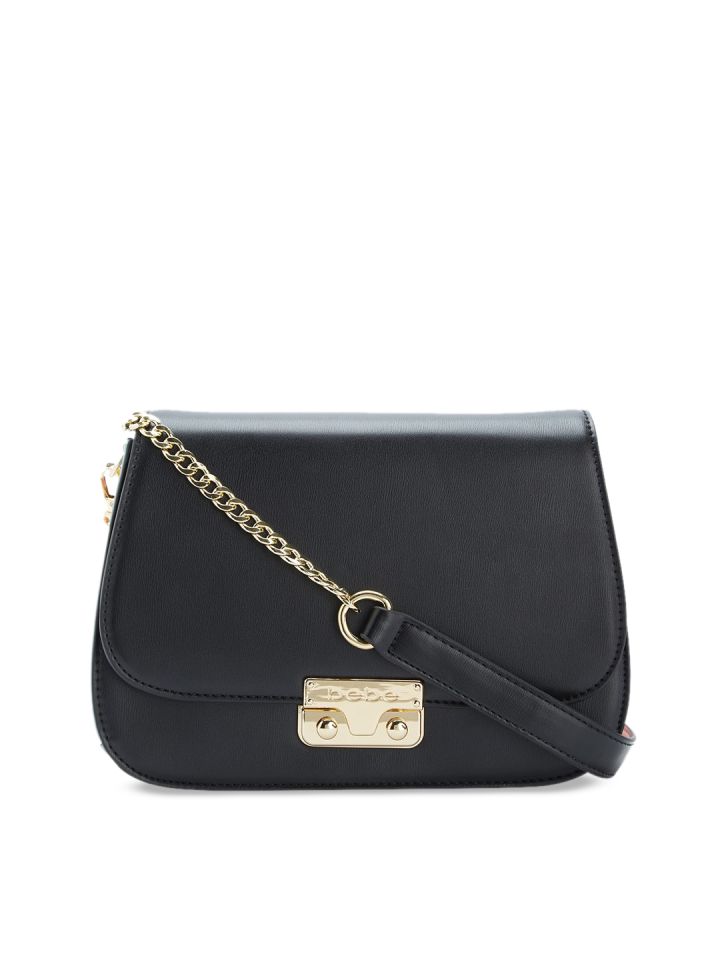 Buy Bebe Black Solid Sling Bag Handbags For Women Myntra