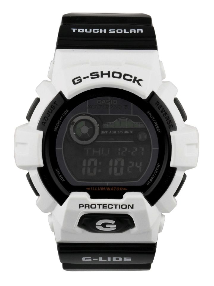 G shock black white discount