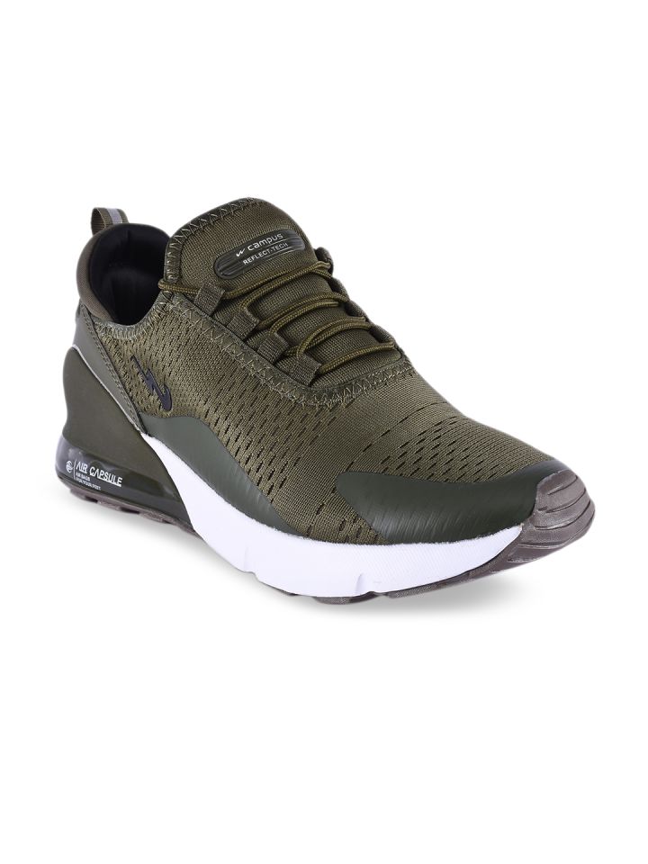 Campus Men Olive Green Running Shoes