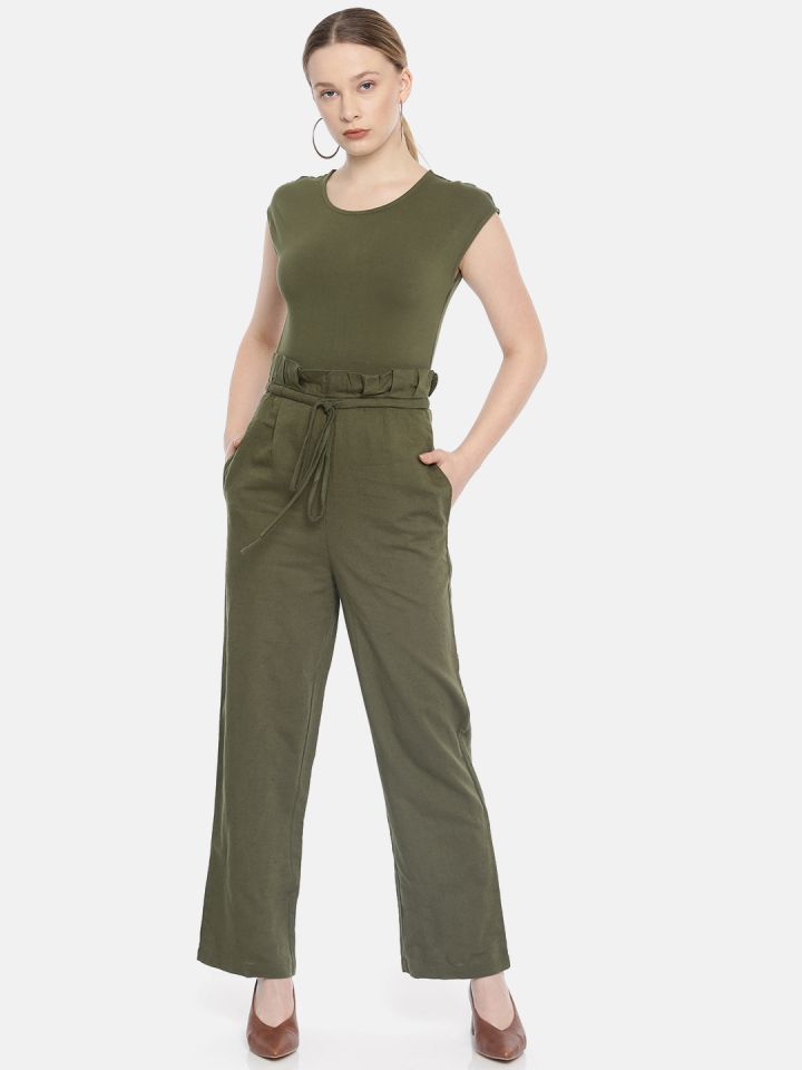 vero moda green jumpsuit