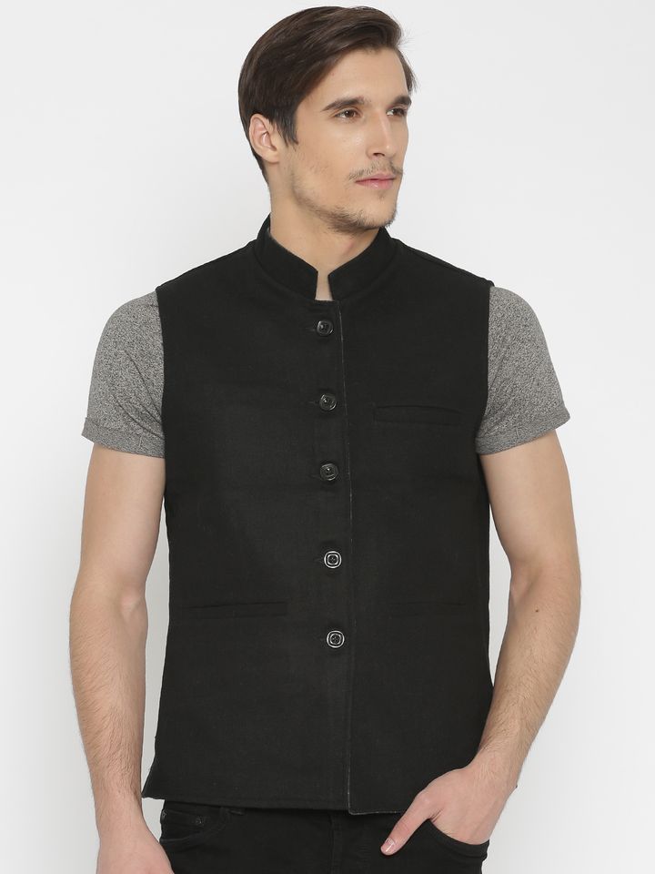 reversible nehru jacket