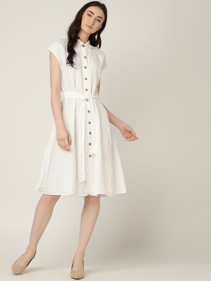 Mango white dress best sale 2019