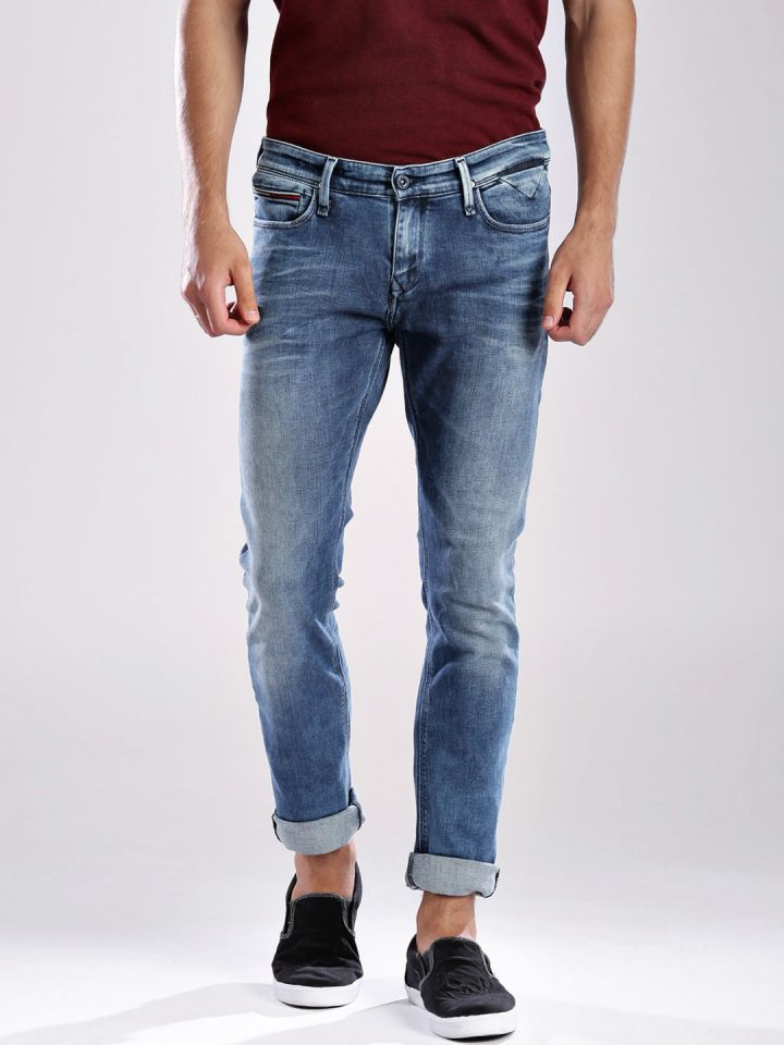 Mitt som Spuug uit Buy Tommy Hilfiger Blue Sidney Skinny Fit Jeans - Jeans for Men 958939 |  Myntra