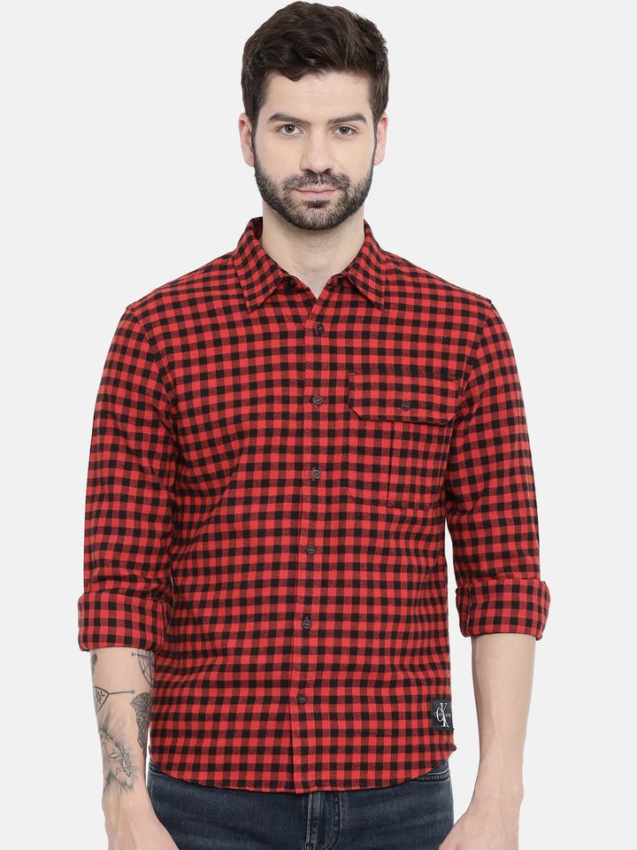 Buy Calvin Klein Jeans Men Red \u0026 Black 