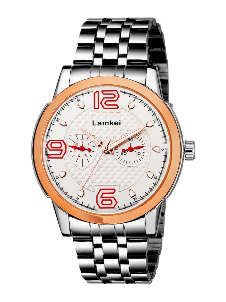 Lamkei Men White Analogue Watch LAM 1085