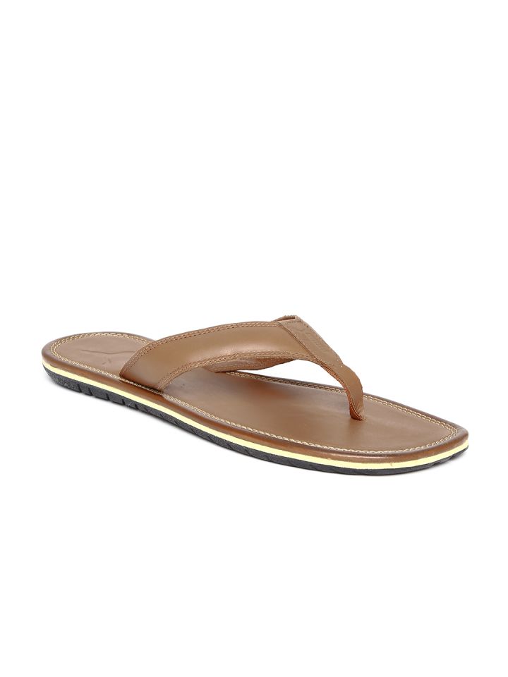 Puma brown slippers top