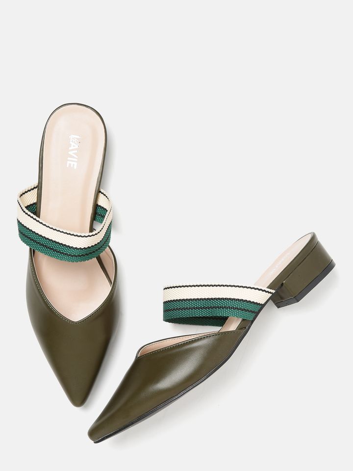 olive green block heels