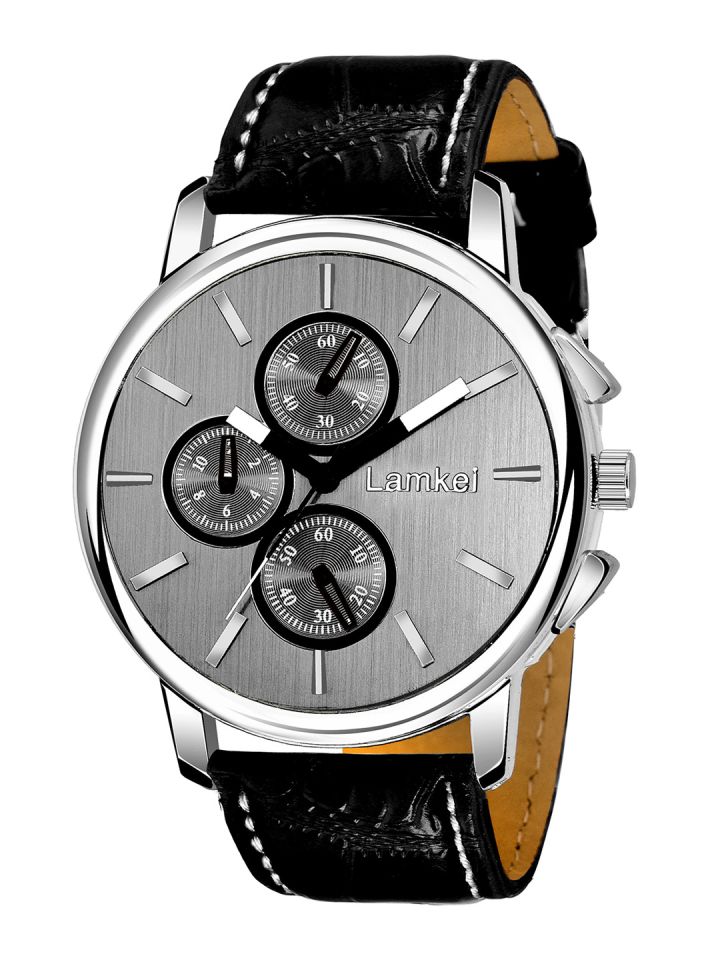 Lamkei Men Grey Analogue Watch LAM 1040
