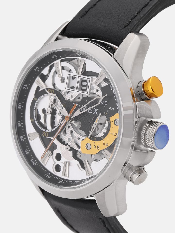 Buy Timex Men White Skeleton Chronograph Watch TWEG16300 - Watches for Men  9641385 | Myntra
