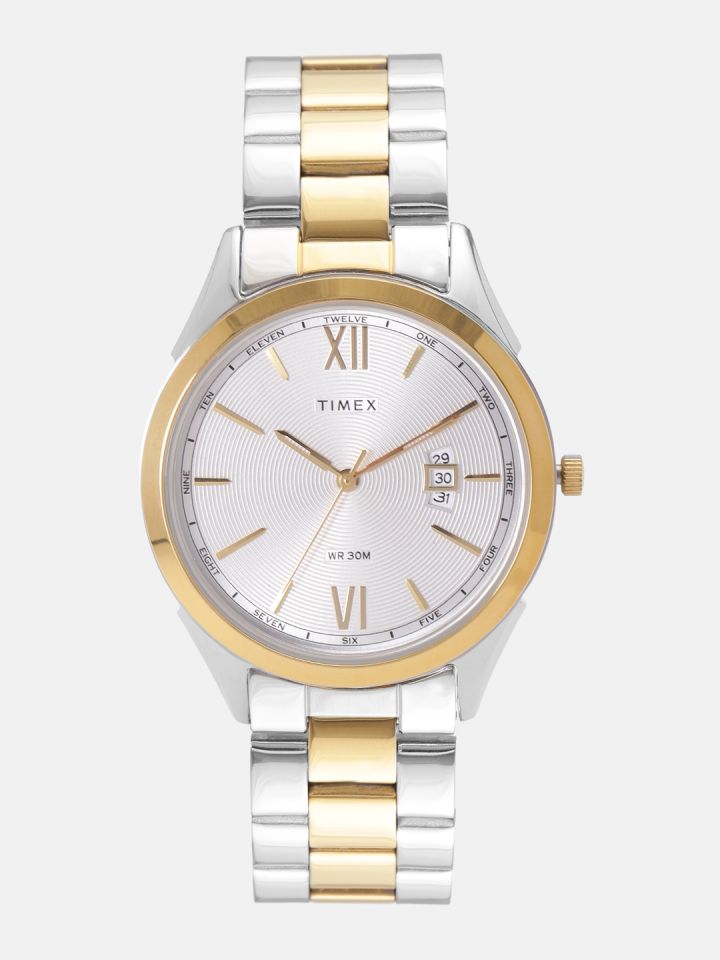 Silver timex men's watch top