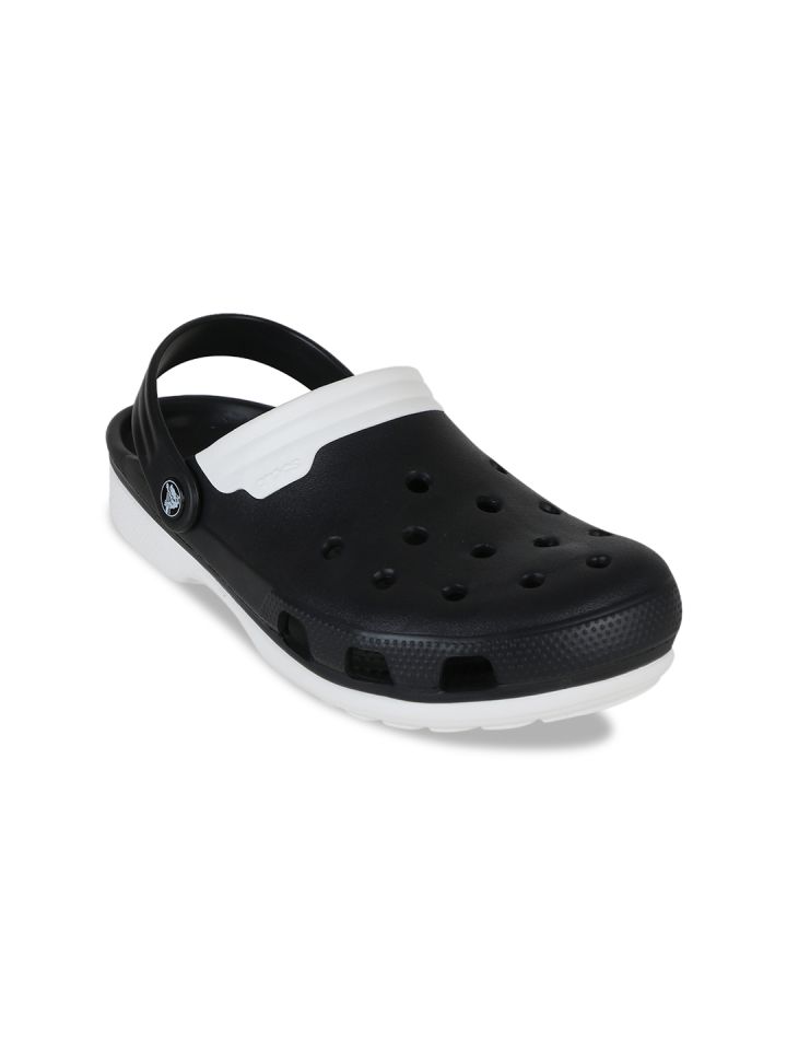 crocs men black sandals