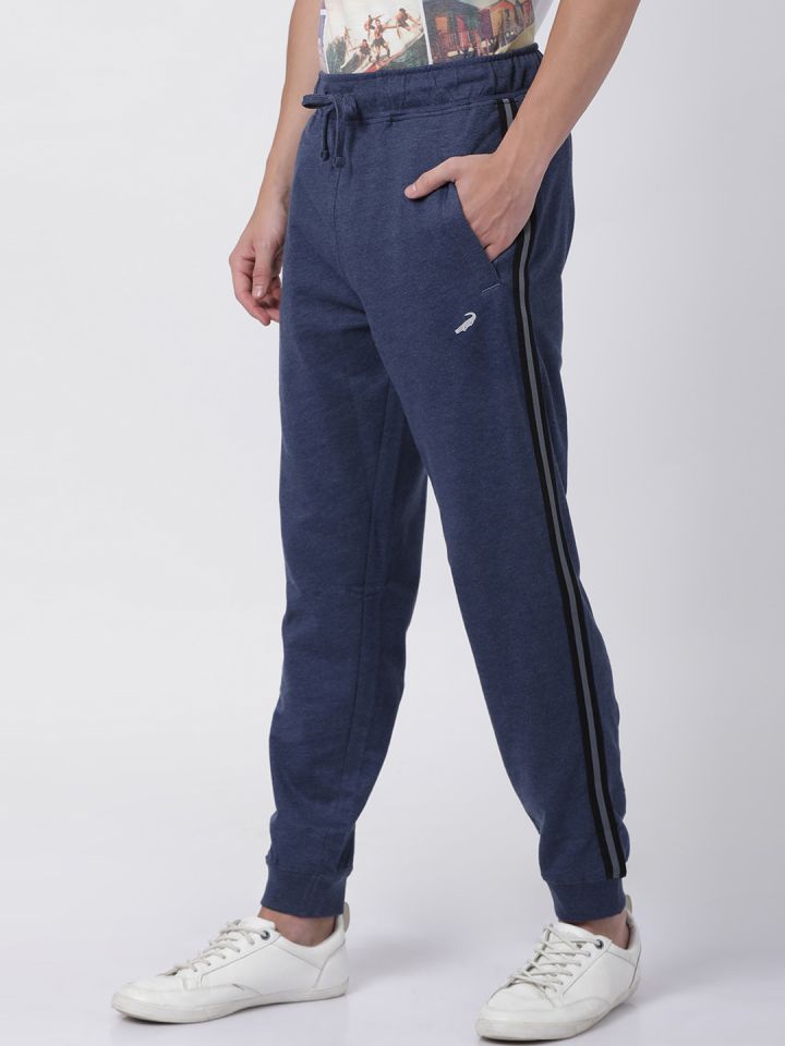 slim fit navy joggers