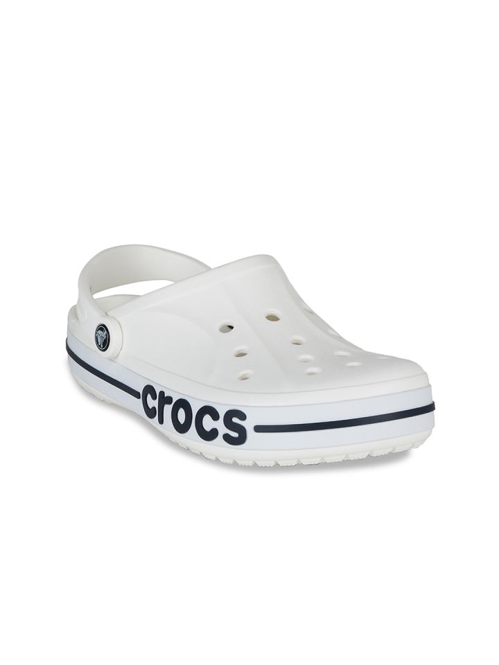 Buy Crocs Women White Solid Clogs - Flip Flops for Women 9653747 | Myntra