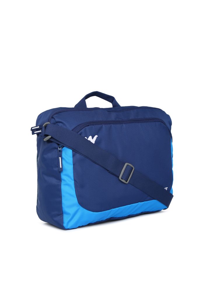 Buy Wildcraft Unisex Navy Blue Solid Courier 2 Messenger Bag