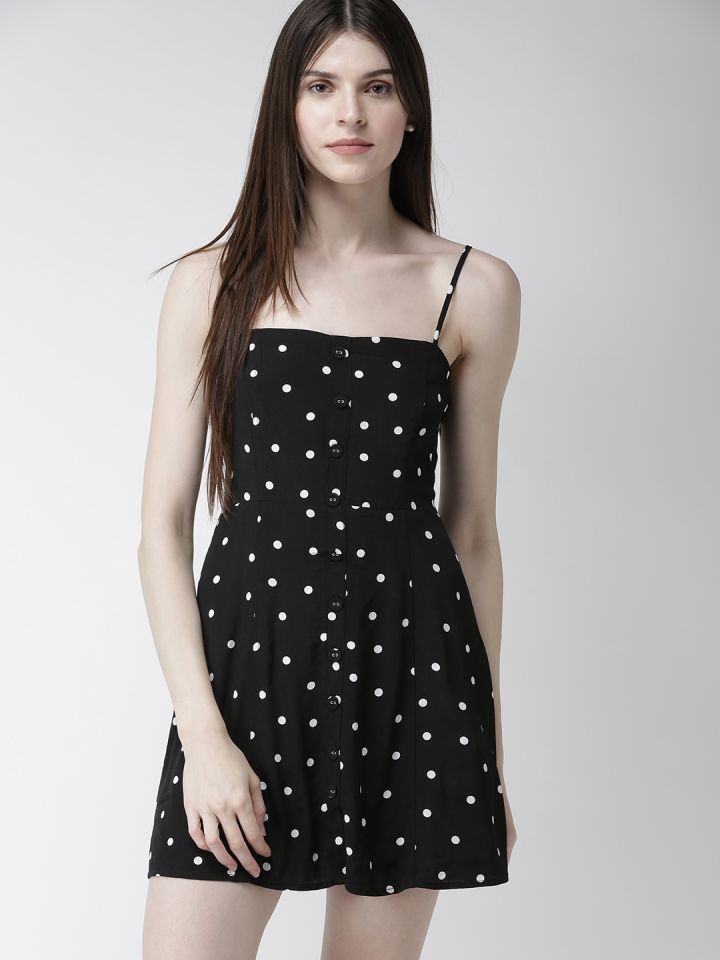Forever 21 black and white polka deals dot dress