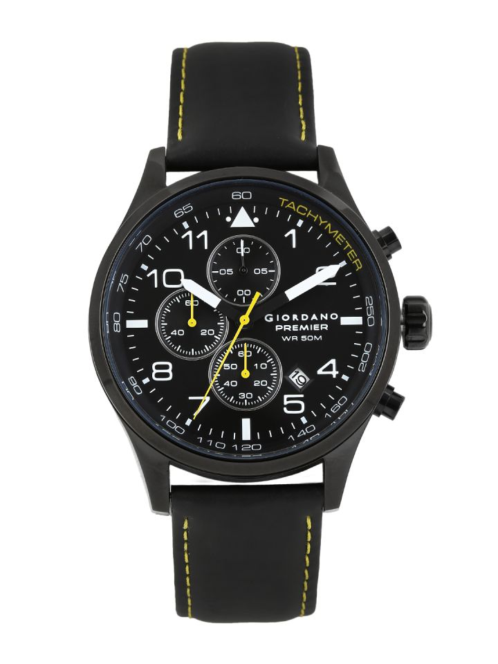 Buy GIORDANO Premier Men Black Dial Chronograph Watch P168 04