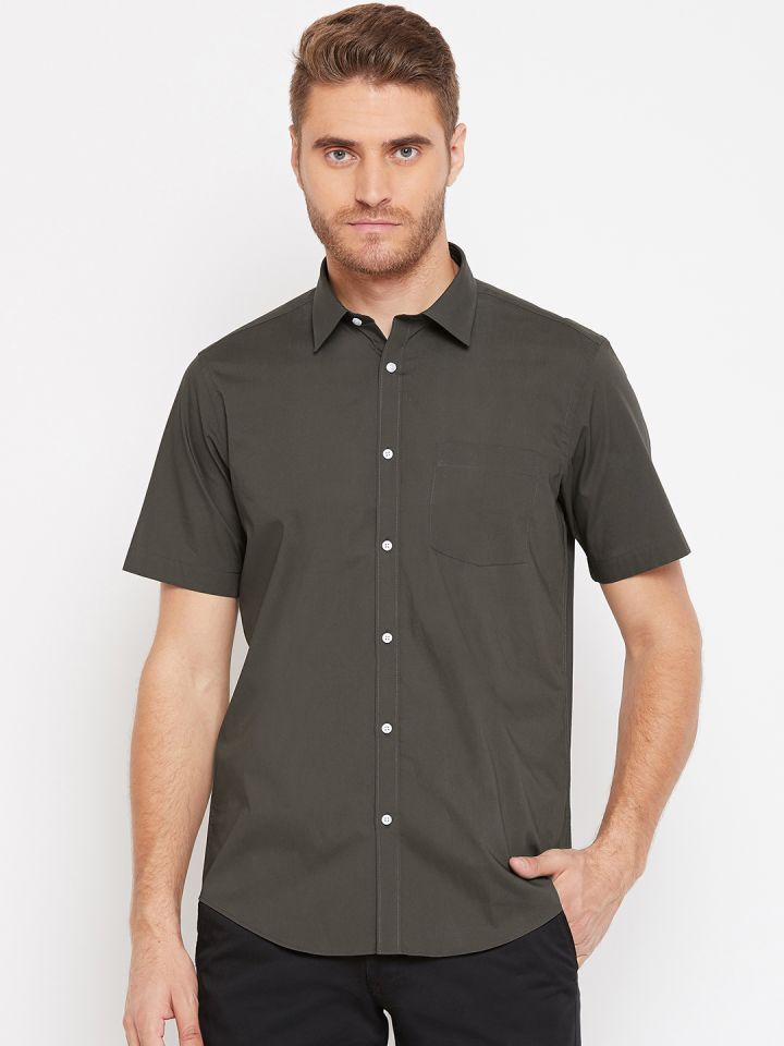 olive formal shirt